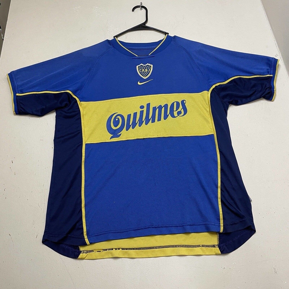 BOCA JUNIORS 2000/01 NIKE Home Football Shirt L Mens Vintage Soccer Jersey